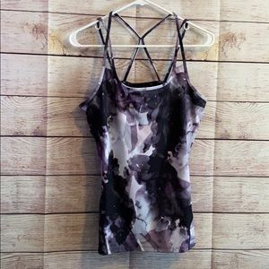Gaiam Purple Strappy Workout Tank Large ✨